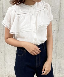 【apres jour clair】シアーケープブラウス【ZOZOTOWN限定アイテム】
