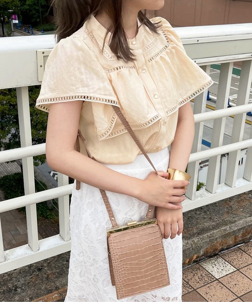 apres jour clair（アプレジュールクレア）の「【apres jour clair】シアーケープブラウス【ZOZOTOWN限定アイテム】（シャツ/ブラウス・レディース・ライトイエロー/オフホワイト/ピンクベージュ・X-LARGE/フリー）」の19枚目の写真
