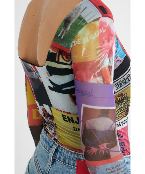 Desigual(デシグアル)の「パッチワーク レトロボディスーツ(その他トップス・レディース・マルチ・M/S/2L/L)」の7枚目の写真