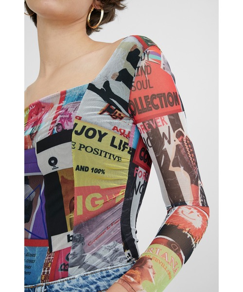Desigual(デシグアル)の「パッチワーク レトロボディスーツ(その他トップス・レディース・マルチ・M/S/2L/L)」の8枚目の写真