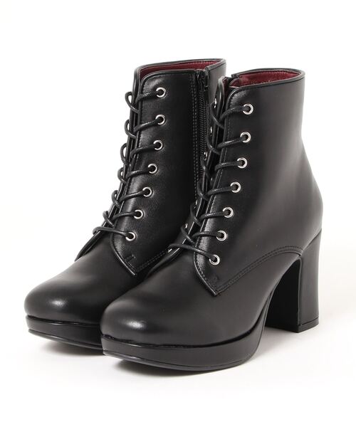 byあしながおじさん（バイアシナガオジサン）の「厚底レースアップブーツ　-8700153（ブーツ・レディース・ベージュ/アイボリー/ブラック/ブラウン/グレイッシュベージュ/ダークブラウン・23.0cm/22.5cm/23.5cm/24.0cm/24.5cm）」の15枚目の写真