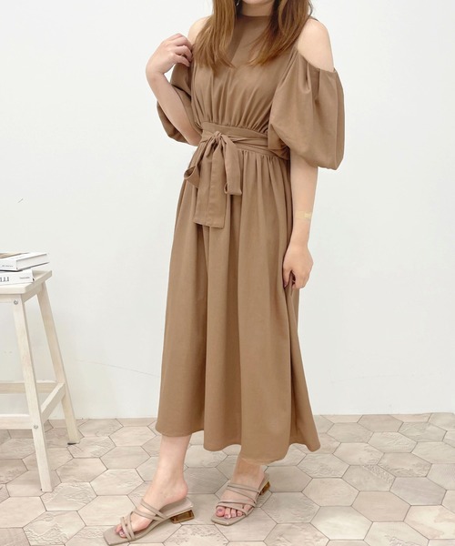 apres jour（アプレジュール）の「肩あきワンピース【ZOZOTOWN限定アイテム】【6PO】（ワンピース・レディース・モカ/ライトベージュ/アイボリー・X-LARGE/フリー）」の11枚目の写真
