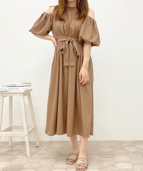 apres jour（アプレジュール）の「肩あきワンピース【ZOZOTOWN限定アイテム】【6PO】（ワンピース・レディース・モカ/ライトベージュ/アイボリー・X-LARGE/フリー）」の12枚目の写真