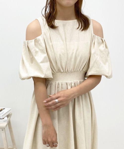 apres jour（アプレジュール）の「肩あきワンピース【ZOZOTOWN限定アイテム】【6PO】（ワンピース・レディース・モカ/ライトベージュ/アイボリー・X-LARGE/フリー）」の15枚目の写真