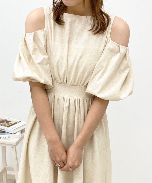 apres jour（アプレジュール）の「肩あきワンピース【ZOZOTOWN限定アイテム】【6PO】（ワンピース・レディース・モカ/ライトベージュ/アイボリー・X-LARGE/フリー）」の16枚目の写真