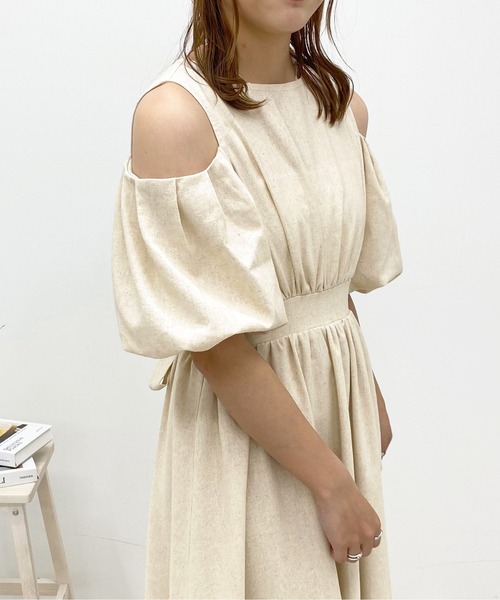 apres jour（アプレジュール）の「肩あきワンピース【ZOZOTOWN限定アイテム】【6PO】（ワンピース・レディース・モカ/ライトベージュ/アイボリー・X-LARGE/フリー）」の19枚目の写真