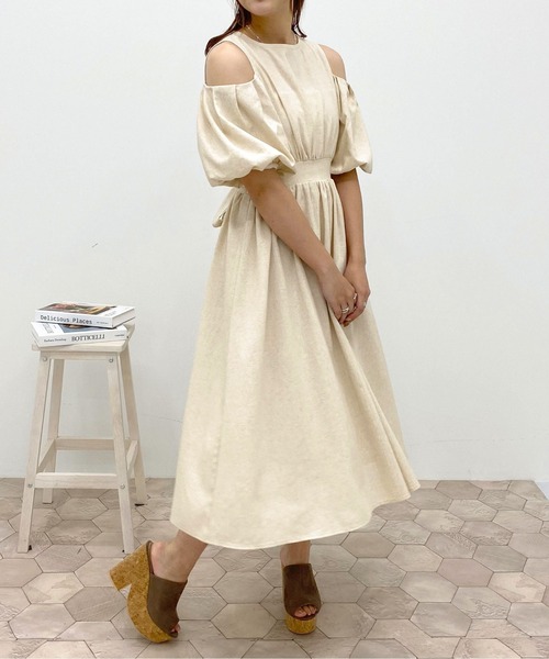 apres jour（アプレジュール）の「肩あきワンピース【ZOZOTOWN限定アイテム】【6PO】（ワンピース・レディース・モカ/ライトベージュ/アイボリー・X-LARGE/フリー）」の21枚目の写真