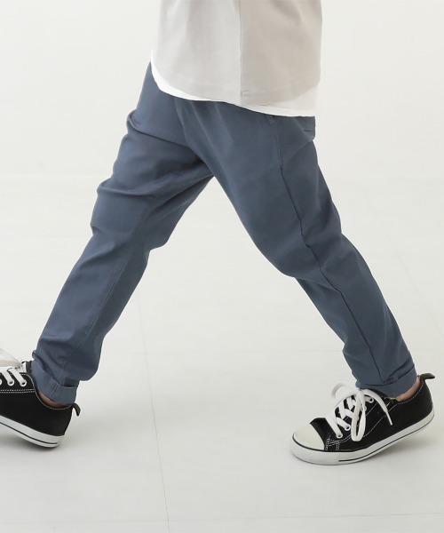 devirock（デビロック）の「ウルトラストレッチ ツイル タックパンツ（その他パンツ・キッズ・ブラック/ライトカーキ/パープル系その他2/テラコッタ/ライトベージュ/オフホワイト/カーキ/モカ/パープル系その他/ベージュ/ブルー系その他/グリーン系その他/スモークピンク/ヘザーチャコール/アイボリー・100cm/110cm/120cm/130cm/140cm/80ｃｍ/90cm/150cm/160cm）」の12枚目の写真