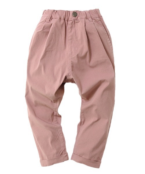 devirock（デビロック）の「ウルトラストレッチ ツイル タックパンツ（その他パンツ・キッズ・ブラック/ライトカーキ/パープル系その他2/テラコッタ/ライトベージュ/オフホワイト/カーキ/モカ/パープル系その他/ベージュ/ブルー系その他/グリーン系その他/スモークピンク/ヘザーチャコール/アイボリー・100cm/110cm/120cm/130cm/140cm/80ｃｍ/90cm/150cm/160cm）」の16枚目の写真