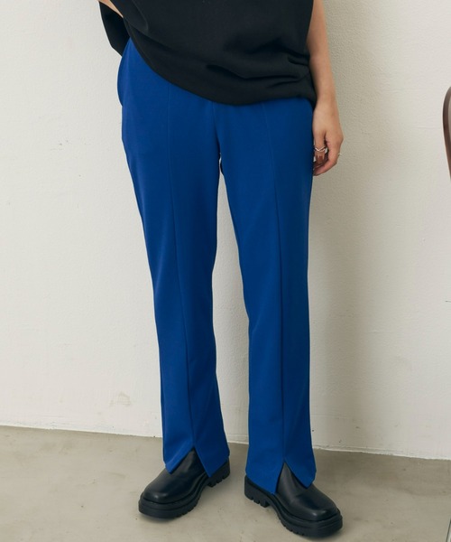 Auntie Rosa Holiday(アンティローザホリデー)の「センタースリットスラックス(スラックス・レディース・ブルー/レッド/ブラック/グリーン/ブラウン・SMALL/MEDIUM)」の4枚目の写真