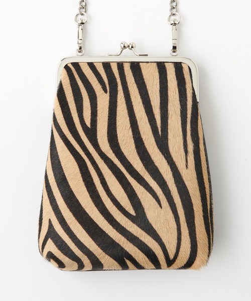 CIAOPANIC TYPY（チャオパニックティピー）の「【LAURA DI MAGGIO】がま口BAG（ショルダーバッグ・レディース・ブラック/ベージュ・ONE SIZE）」の11枚目の写真