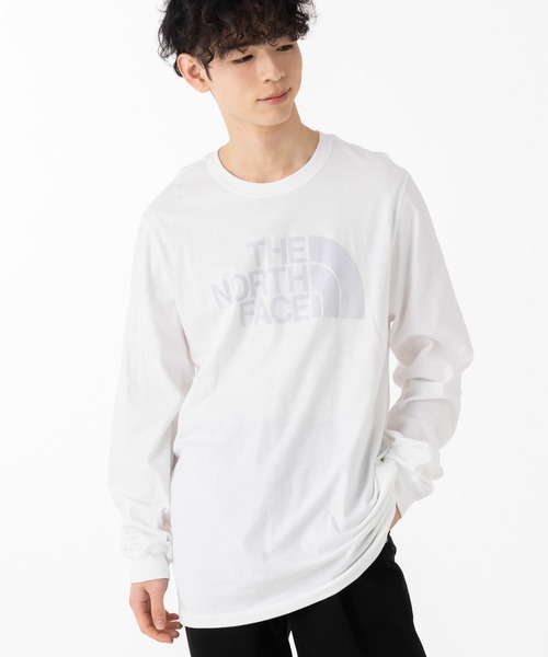 THE NORTH FACE(ザノースフェイス)の「ザノースフェイス ロンT 長袖 ハーフドーム(Tシャツ/カットソー・メンズ・ブラック/ホワイト/ネイビー/カーキ/ホワイト×グレー/ブラック×グレー・XL/M/S/L/XXL)」の1枚目の写真