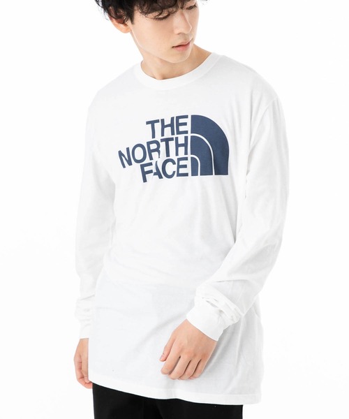 THE NORTH FACE(ザノースフェイス)の「ザノースフェイス ロンT 長袖 ハーフドーム(Tシャツ/カットソー・メンズ・ブラック/ホワイト/ネイビー/カーキ/ホワイト×グレー/ブラック×グレー・XL/M/S/L/XXL)」の2枚目の写真