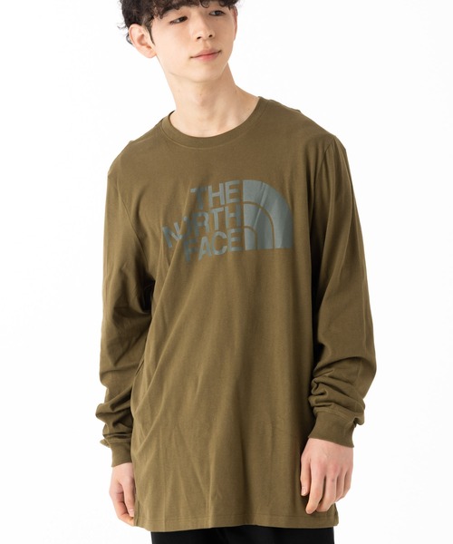 THE NORTH FACE(ザノースフェイス)の「ザノースフェイス ロンT 長袖 ハーフドーム(Tシャツ/カットソー・メンズ・ブラック/ホワイト/ネイビー/カーキ/ホワイト×グレー/ブラック×グレー・XL/M/S/L/XXL)」の5枚目の写真