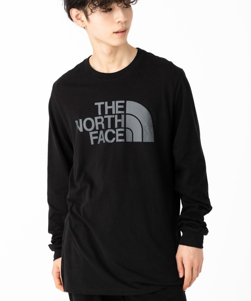 THE NORTH FACE(ザノースフェイス)の「ザノースフェイス ロンT 長袖 ハーフドーム(Tシャツ/カットソー・メンズ・ブラック/ホワイト/ネイビー/カーキ/ホワイト×グレー/ブラック×グレー・XL/M/S/L/XXL)」の4枚目の写真