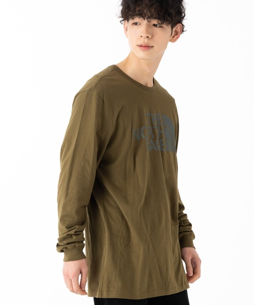 THE NORTH FACE(ザノースフェイス)の「ザノースフェイス ロンT 長袖 ハーフドーム(Tシャツ/カットソー・メンズ・ブラック/ホワイト/ネイビー/カーキ/ホワイト×グレー/ブラック×グレー・XL/M/S/L/XXL)」の14枚目の写真