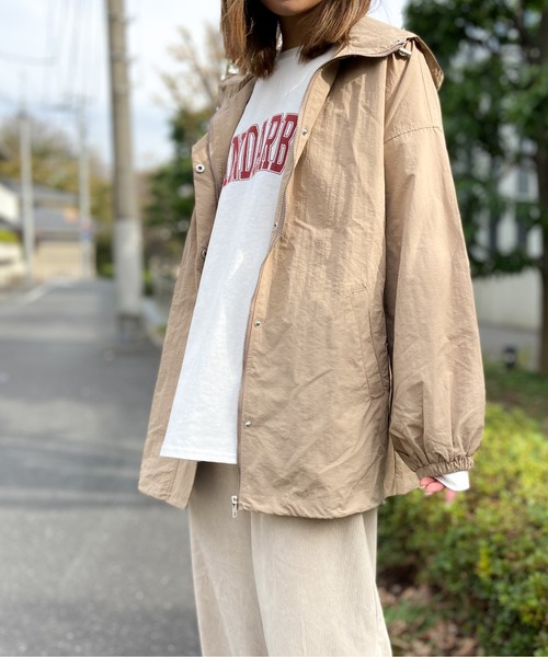 Per sist ence(パーシエンス)の「Per sist ence/パーシエンス オーバーサイズ マウンテンパーカー(マウンテンパーカー・レディース・ブラウン/ベージュ/ブラック/アイボリー・FREE)」の4枚目の写真