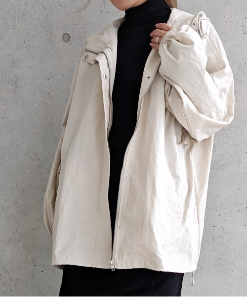 Per sist ence(パーシエンス)の「Per sist ence/パーシエンス オーバーサイズ マウンテンパーカー(マウンテンパーカー・レディース・ブラウン/ベージュ/ブラック/アイボリー・FREE)」の8枚目の写真