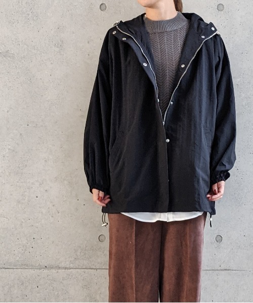 Per sist ence(パーシエンス)の「Per sist ence/パーシエンス オーバーサイズ マウンテンパーカー(マウンテンパーカー・レディース・ブラウン/ベージュ/ブラック/アイボリー・FREE)」の15枚目の写真