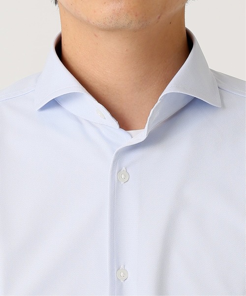 EDIFICE（エディフィス）の「ファンクションシャツ supported by REON POCKET（ビジネスシャツ・メンズ・ホワイト/サックスブルー・MEDIUM/LARGE/SMALL）」の16枚目の写真