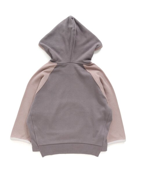 apres les cours（アプレレクール）の「マルチカラーパーカー（パーカー・キッズ・ライトグレー/チャコール・90/100/110/120/80/130/140）」の9枚目の写真