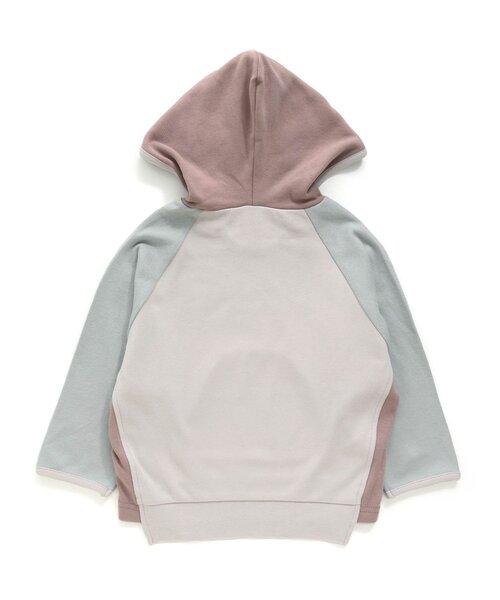 apres les cours（アプレレクール）の「マルチカラーパーカー（パーカー・キッズ・ライトグレー/チャコール・90/100/110/120/80/130/140）」の8枚目の写真