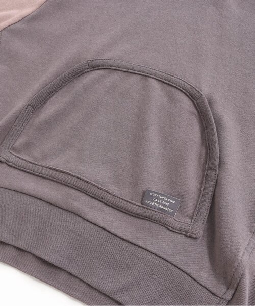 apres les cours（アプレレクール）の「マルチカラーパーカー（パーカー・キッズ・ライトグレー/チャコール・90/100/110/120/80/130/140）」の5枚目の写真