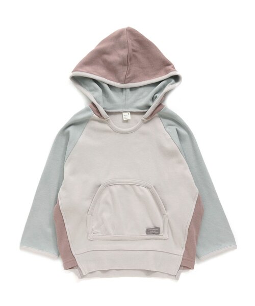 apres les cours（アプレレクール）の「マルチカラーパーカー（パーカー・キッズ・ライトグレー/チャコール・90/100/110/120/80/130/140）」の16枚目の写真