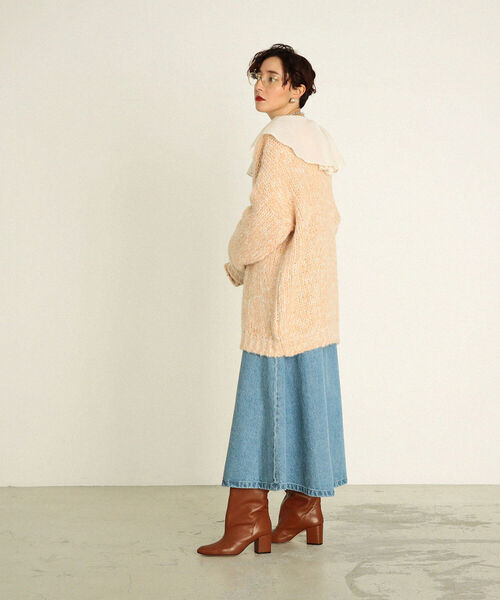 NOLLEY’S（ノーリーズ）の「サスペンダーデニムロングフレアスカート（デニムスカート・レディース・ライトブルー/インディゴブルー・FREE）」の10枚目の写真