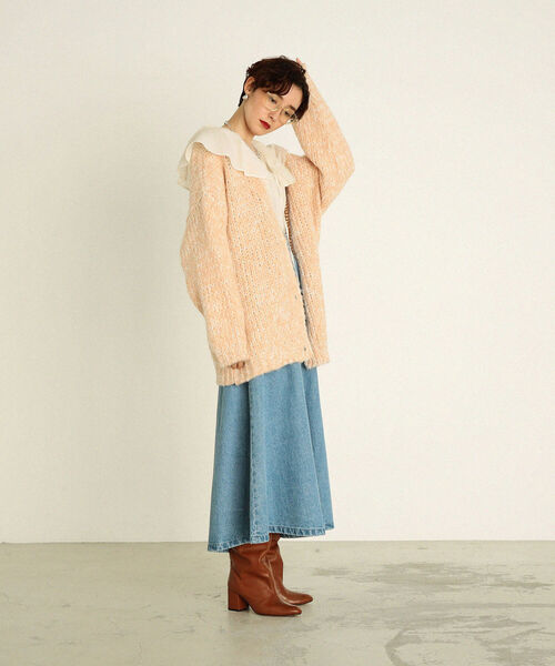 NOLLEY’S（ノーリーズ）の「サスペンダーデニムロングフレアスカート（デニムスカート・レディース・ライトブルー/インディゴブルー・FREE）」の20枚目の写真