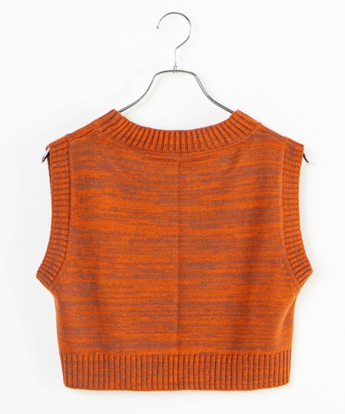 DuKKah(デュカ)の「Dukkah/【低身長向け】ショートニットベスト(ベスト・レディース・オレンジ系その他/グリーン/ホワイト系その他/ブラック/その他1/その他2・XS/X-SMALL)」の13枚目の写真