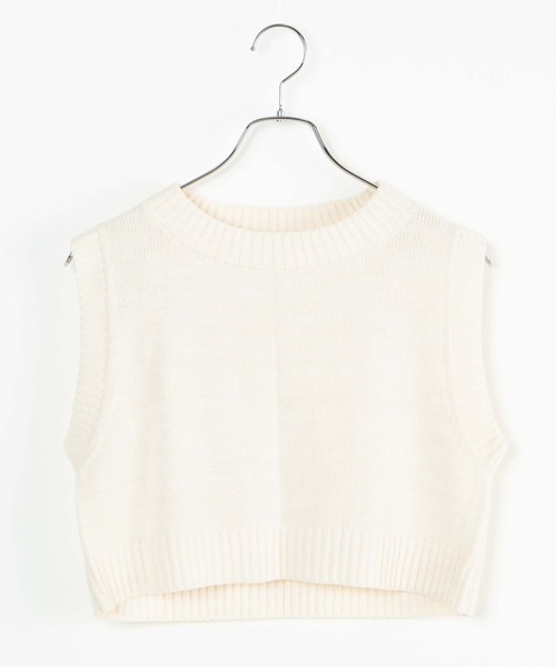 DuKKah(デュカ)の「Dukkah/【低身長向け】ショートニットベスト(ベスト・レディース・オレンジ系その他/グリーン/ホワイト系その他/ブラック/その他1/その他2・XS/X-SMALL)」の16枚目の写真