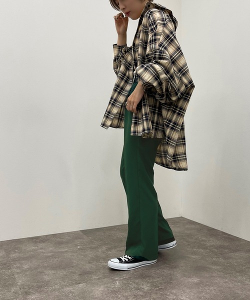 apres jour mignon（アプレジュールミニョン）の「チェックルーズシャツ【ZOZOTOWN限定アイテム】（シャツ/ブラウス・レディース・ネイビー/グリーン/ボルドー・フリー/X-LARGE）」の17枚目の写真