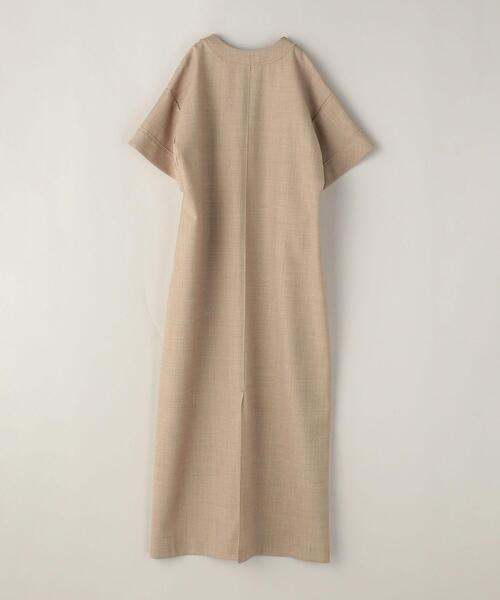 ASTRAET（アストラット）の「＜ASTRAET（アストラット）＞W/PE Vネック マキシワンピース（ワンピース・レディース・ベージュ/ダークグレー・FREE）」の3枚目の写真