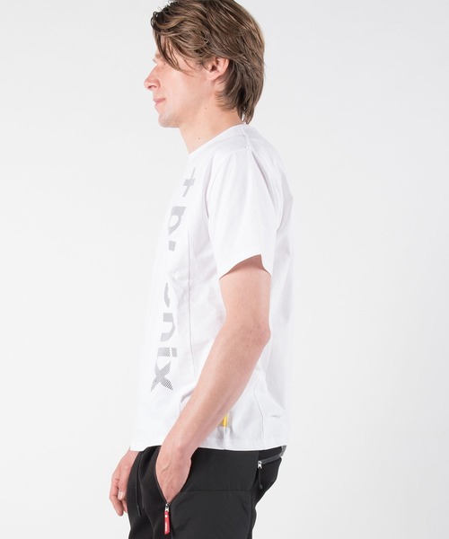 +phenix(プラスフェニックス)の「+phenix(プラスフェニックス) Mesh Logo T-shirt(Tシャツ/カットソー・メンズ・ホワイト/ブラック・S/M/L/XL/XXL)」の9枚目の写真