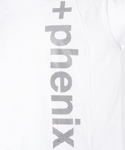 +phenix(プラスフェニックス)の「+phenix(プラスフェニックス) Mesh Logo T-shirt(Tシャツ/カットソー・メンズ・ホワイト/ブラック・S/M/L/XL/XXL)」の6枚目の写真