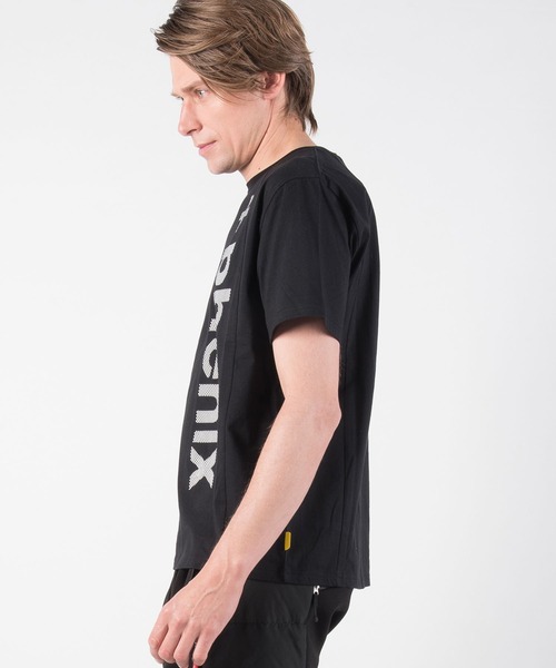 +phenix(プラスフェニックス)の「+phenix(プラスフェニックス) Mesh Logo T-shirt(Tシャツ/カットソー・メンズ・ホワイト/ブラック・S/M/L/XL/XXL)」の4枚目の写真