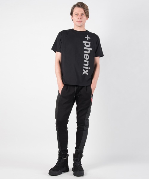 +phenix(プラスフェニックス)の「+phenix(プラスフェニックス) Mesh Logo T-shirt(Tシャツ/カットソー・メンズ・ホワイト/ブラック・S/M/L/XL/XXL)」の12枚目の写真