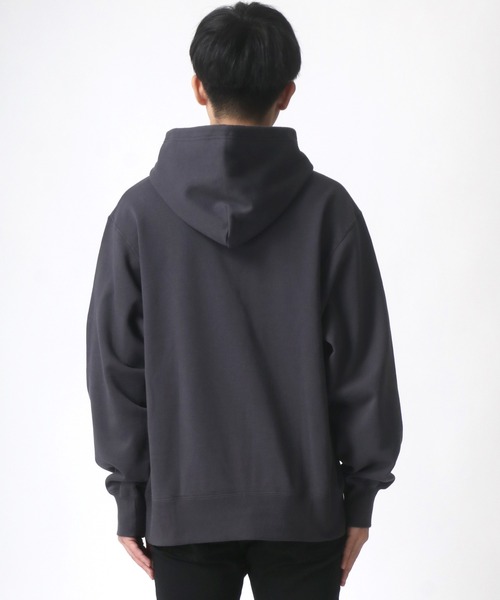 Lee（リー）の「Lee/リー デニムポケット ワンポイント ピスネームロゴ スウェット パーカー（パーカー・メンズ・ライトグレー/ブラック/ベージュ/ブルー・S/M/L/XL）」の18枚目の写真