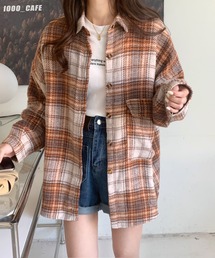 BIGシルエットチェックシャツ