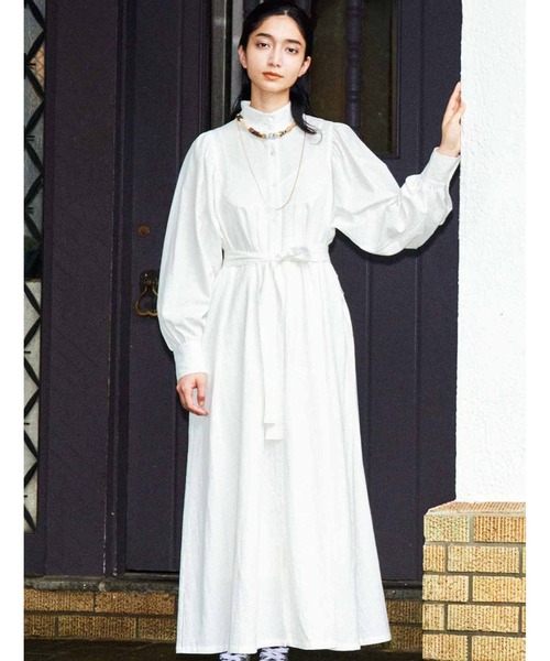 MEDE19F(メデジュウキュウ)の「MEDE19F ハイネックワンピース(ワンピース・レディース・ホワイト/ブラック・MEDIUM/LARGE/X-LARGE/XX-LARGE/NM)」の1枚目の写真