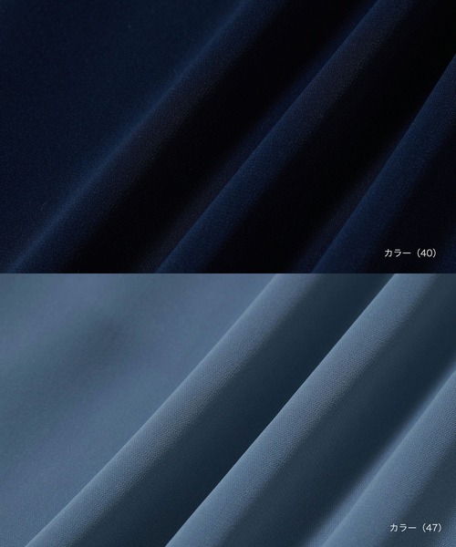 vis-`a-vis（ビサビ）の「【追加生産】【WEB限定】ドット/無地の2パターン。パール釦付きバイカラータック長袖ブラウス（シャツ/ブラウス・レディース・グリーン/パープル系その他/ピンク系その他2/ブラック系その他/オフホワイト/ネイビー/ブルー系その他7/ホワイト・FREE）」の11枚目の写真