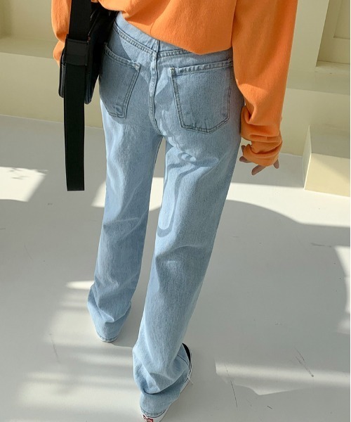 SONA(ソナ)の「SONYUNARA ハイウエストワイドジーンズ(デニムパンツ・レディース・ライトブルー・SMALL/MEDIUM)」の6枚目の写真