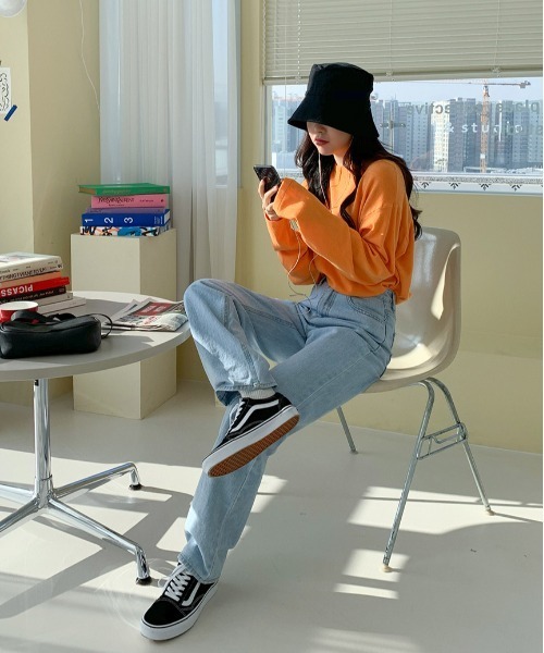 SONA(ソナ)の「SONYUNARA ハイウエストワイドジーンズ(デニムパンツ・レディース・ライトブルー・SMALL/MEDIUM)」の16枚目の写真