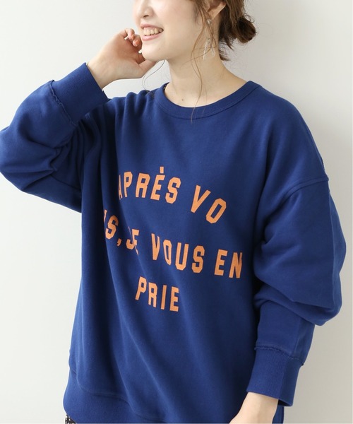 Simplicite（サンプリシテ）の「ドルマンカレッジプリント◆（Tシャツ/カットソー・レディース・ホワイト/ブラック/ネイビー・FREE）」の3枚目の写真