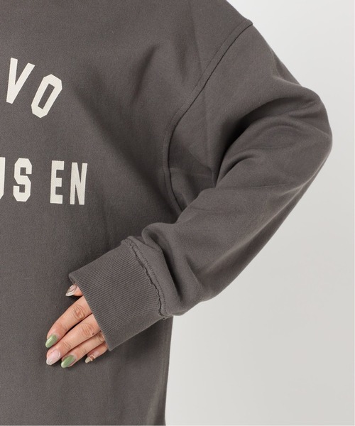 Simplicite（サンプリシテ）の「ドルマンカレッジプリント◆（Tシャツ/カットソー・レディース・ホワイト/ブラック/ネイビー・FREE）」の12枚目の写真