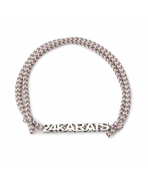 24karats（トゥウェンティーフォーカラッツ）の「Braid Bracelet（ブレスレット・メンズ・ピンク/マルチ・FREE）」の5枚目の写真