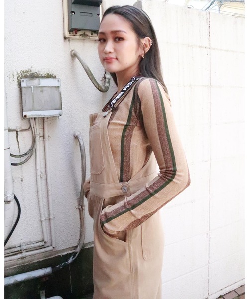 FIG&VIPER（フィグアンドバイパー）の「カツラギジャンスカ（ジャンパースカート・レディース・ブラック/アイボリー・FREE）」の11枚目の写真