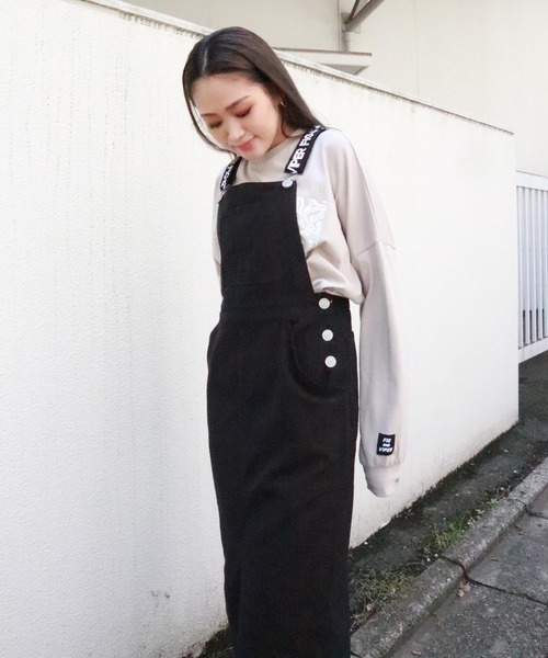 FIG&VIPER（フィグアンドバイパー）の「カツラギジャンスカ（ジャンパースカート・レディース・ブラック/アイボリー・FREE）」の14枚目の写真