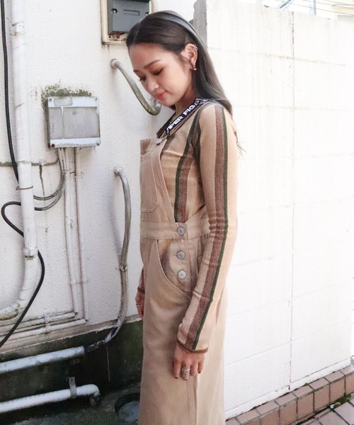 FIG&VIPER（フィグアンドバイパー）の「カツラギジャンスカ（ジャンパースカート・レディース・ブラック/アイボリー・FREE）」の19枚目の写真